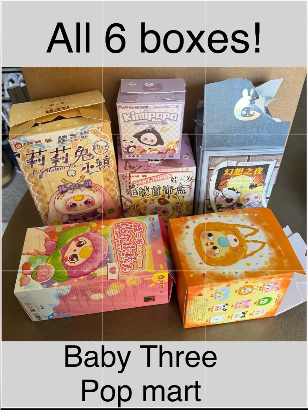 Baby Three PopMart 6pc Bundle NOB